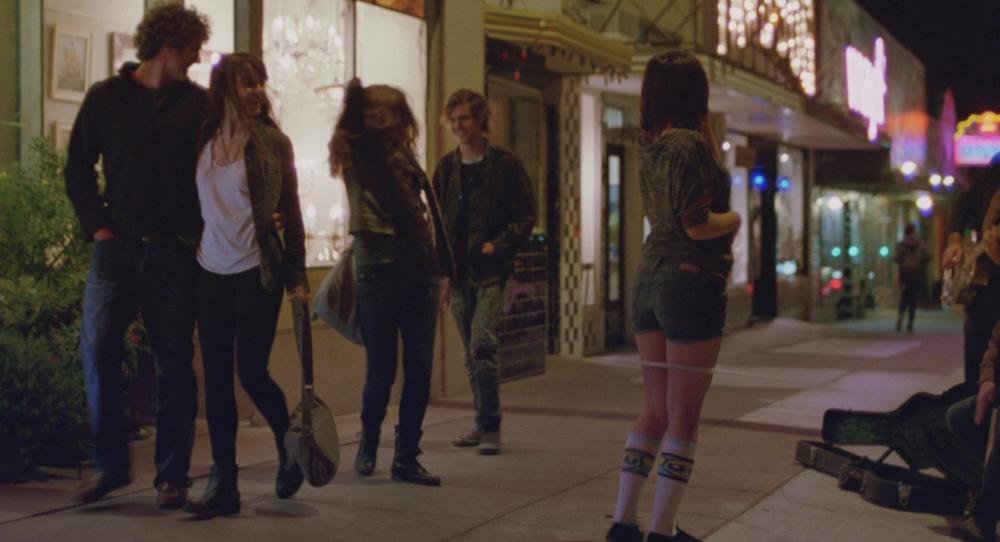 Boyhood screengrab, Mason and Sheena walking down South Congress