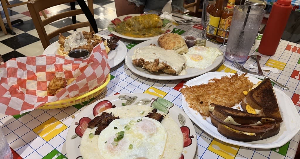 Food is plated and served at Doo-Dah Diner