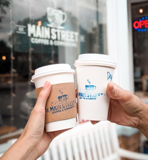 Main Street Coffee Cup Cheer