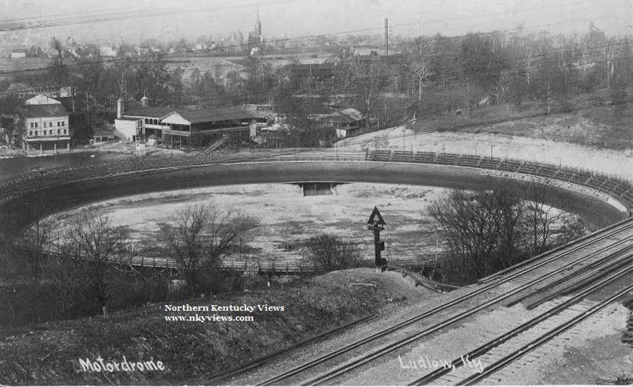 Historical image of Motordome, a race track in Ludlow, Kentucky.