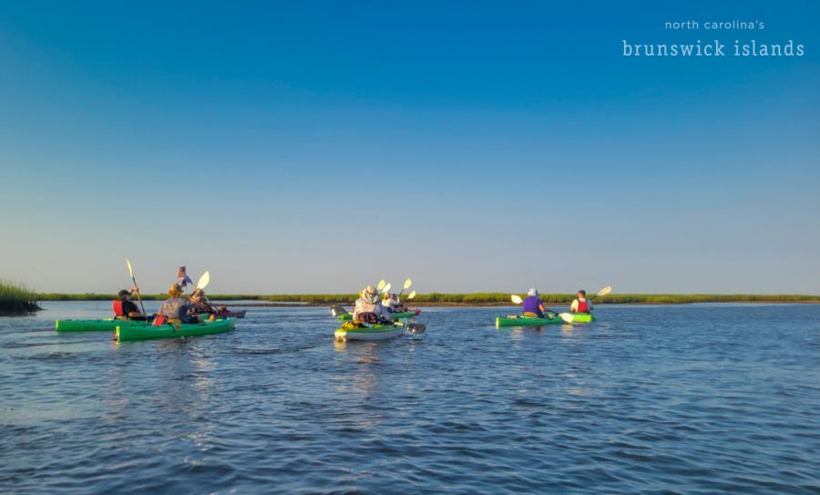 group of people kayaking