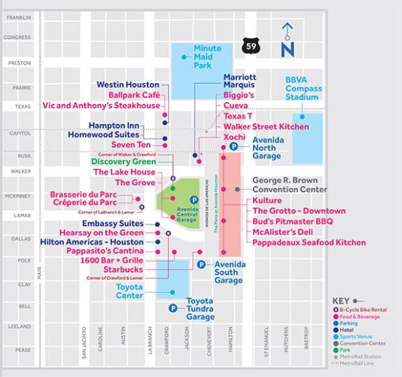 Avenida Houston Map