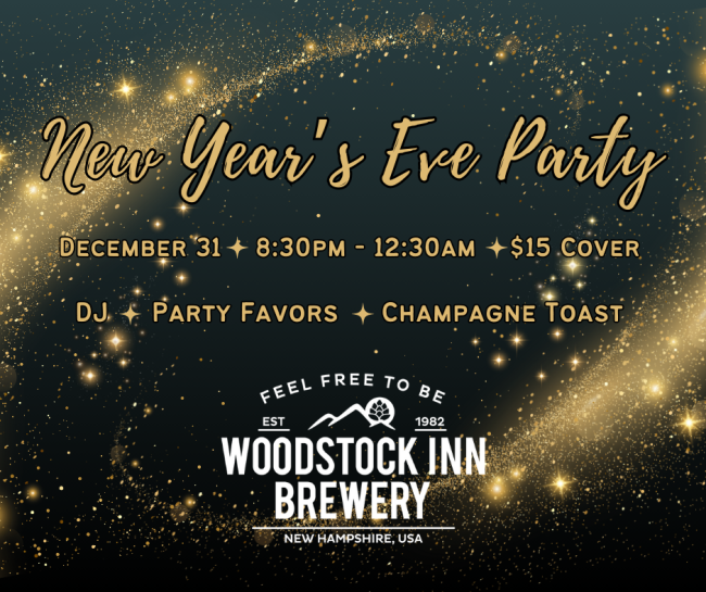 Woodstock Inn Brewery New Year's Eve Promo Image