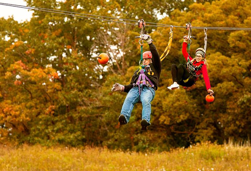 Lake Geneva Ziplines & Adventures Pumpkin Drop: Oct 16/17 & 23/24!