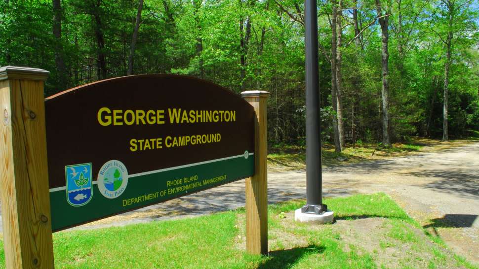 George Washington State Campground Sign in Rhode Island