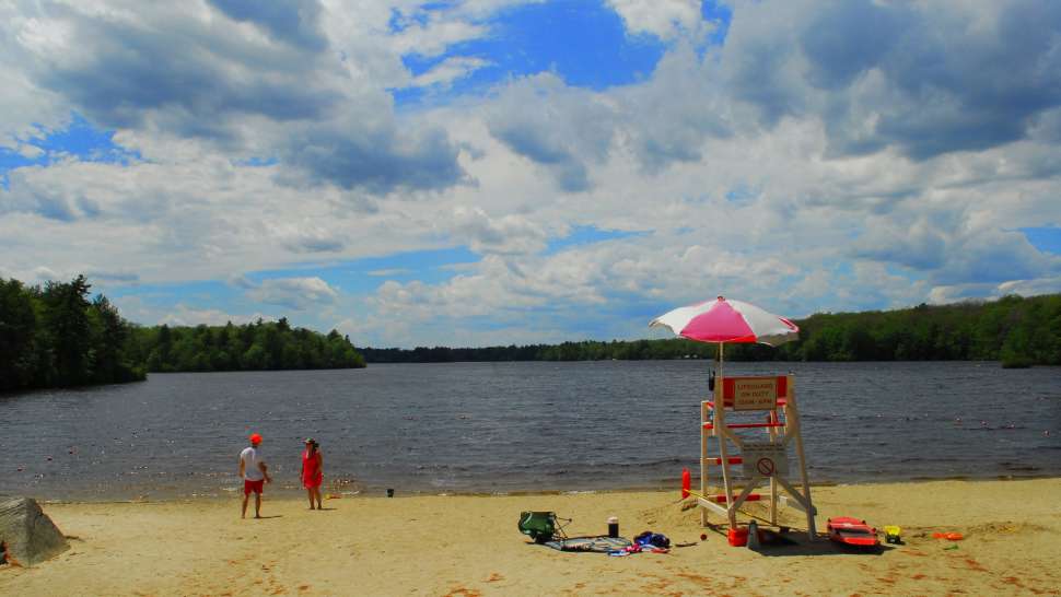 George Washington State Campground beach, Glocester