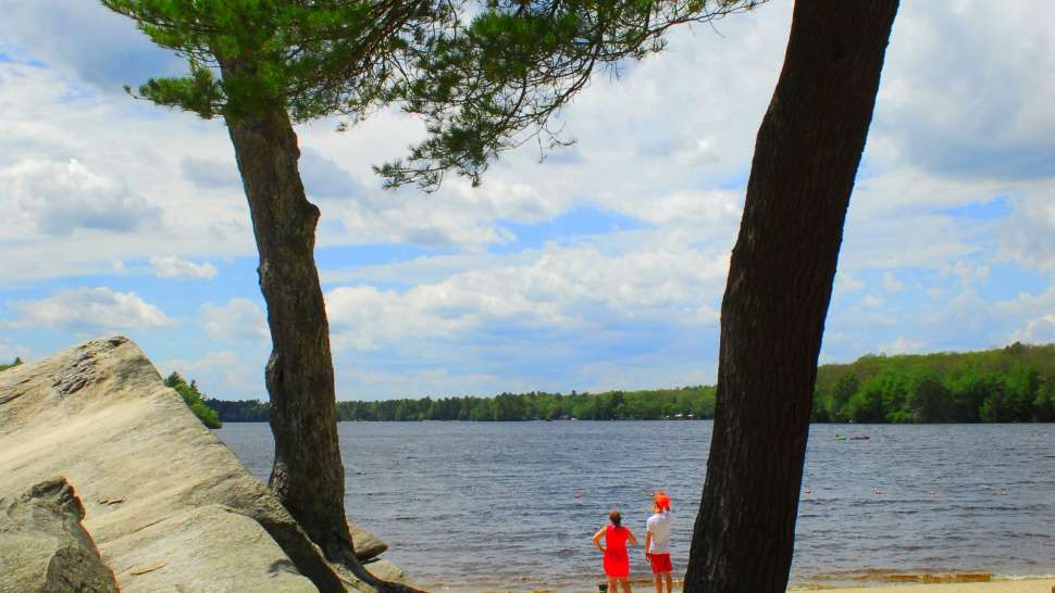 George Washington State Campground beach, Glocester