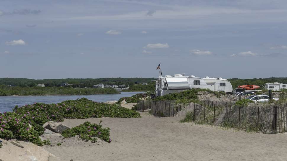 Overview of Charlestown Breachway Campground