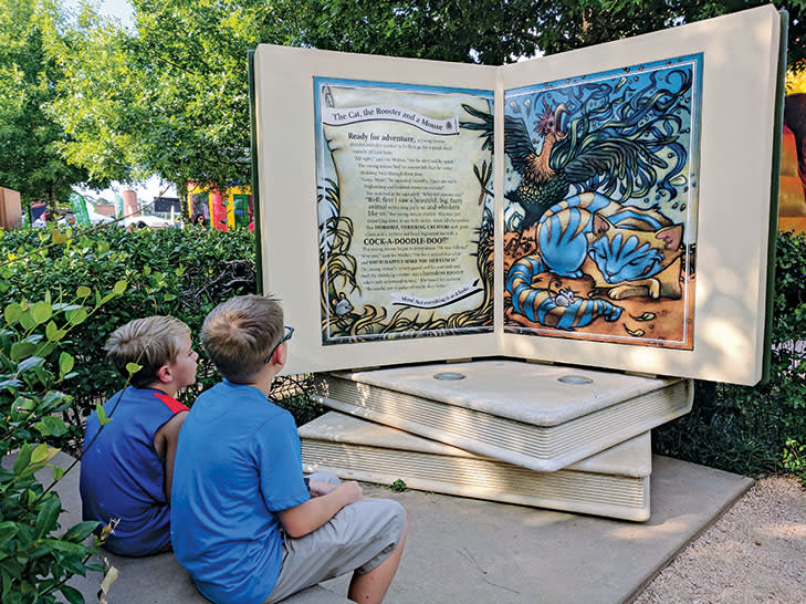 Explore the Storybook Maze in Town Green Park