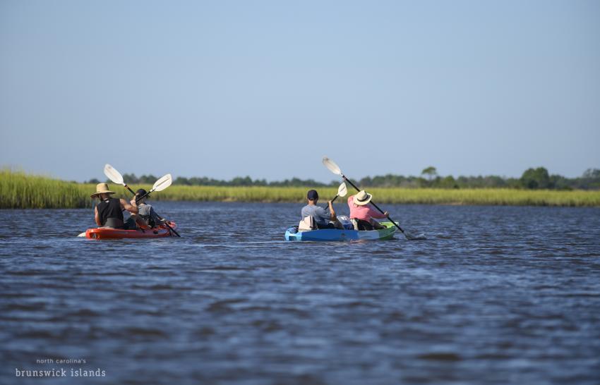 Tandem Kayaking in Intracoastal Waterway