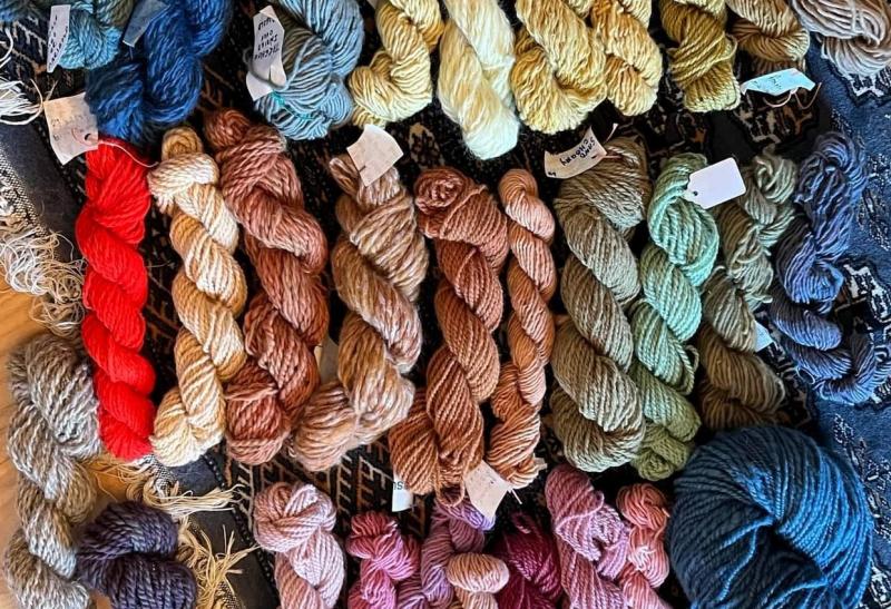 The crafters on your list with love the beautiful, handmade yarn from Breezy Manor Farm in Mooresville (completed projects available for non-crafters as well).