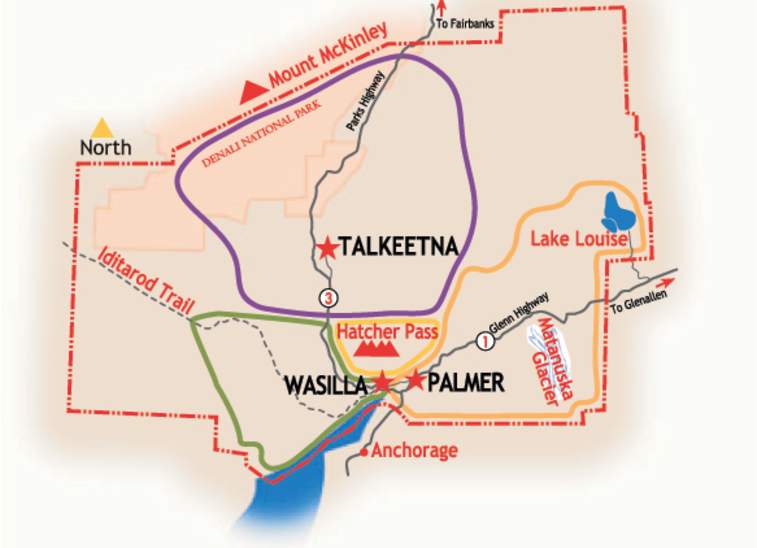 Mat Su Valley Alaska Map Regions of the Mat Su Valley | Mat Su CVB