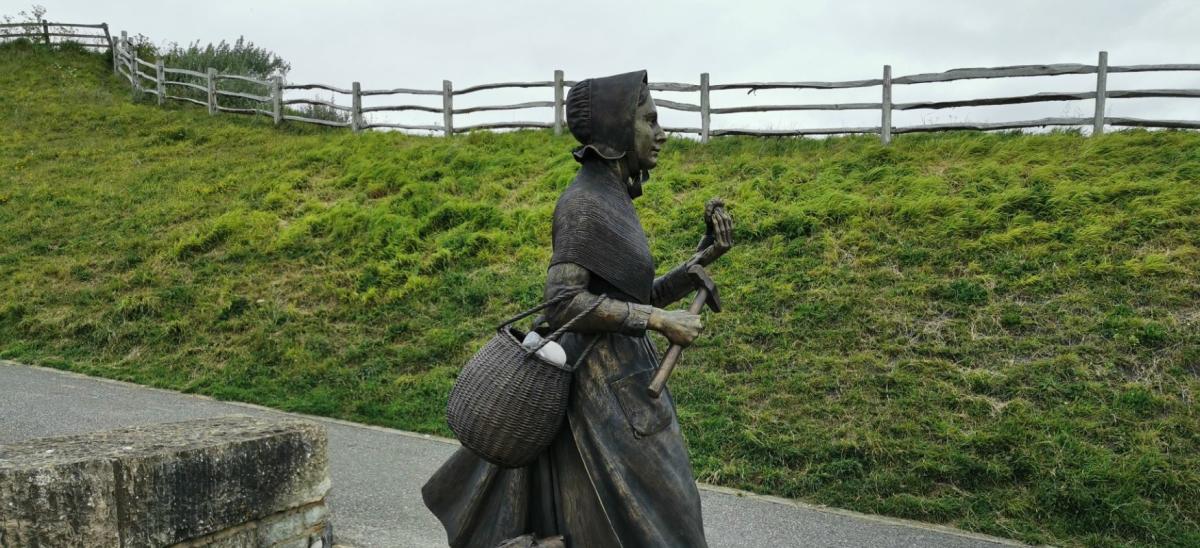 Mary Anning Statue in Lyme Regis