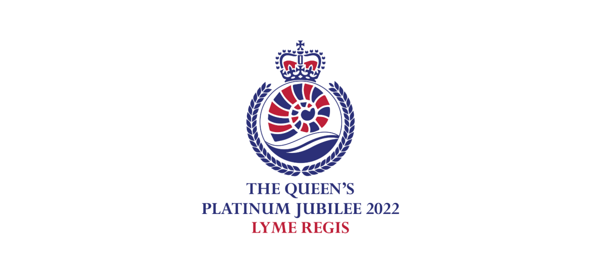 The Queens Platinum Jubilee 2022 Lyme Regis Logo