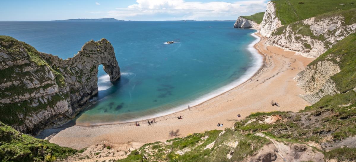 Durdle Door beach in Dorset
