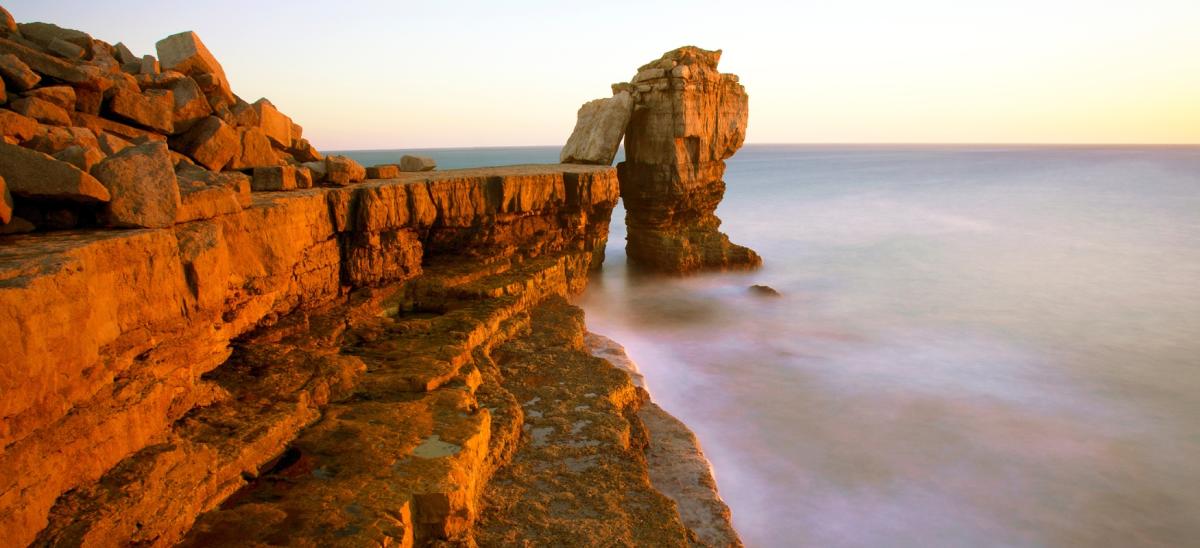 Pulpit Rock on the Jurassic Coast in Dorset