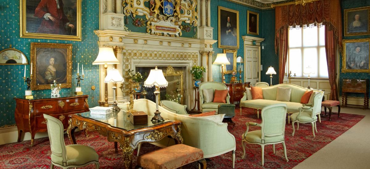 Inside Sherborne Castle