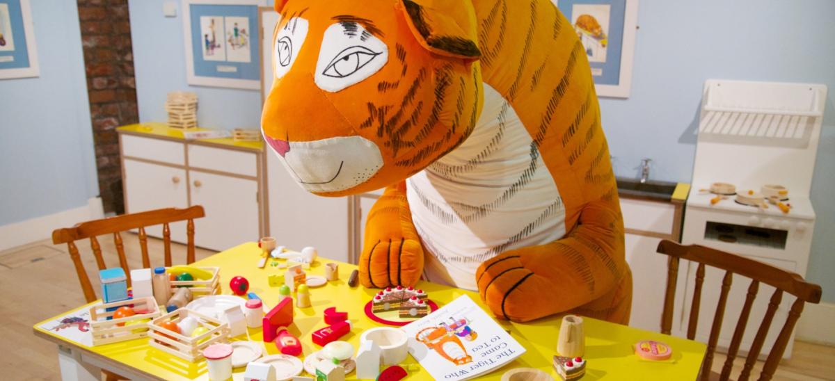 The Tiger Who Came to Tea event at Shire Hall Historic Courthouse Museum, Dorset