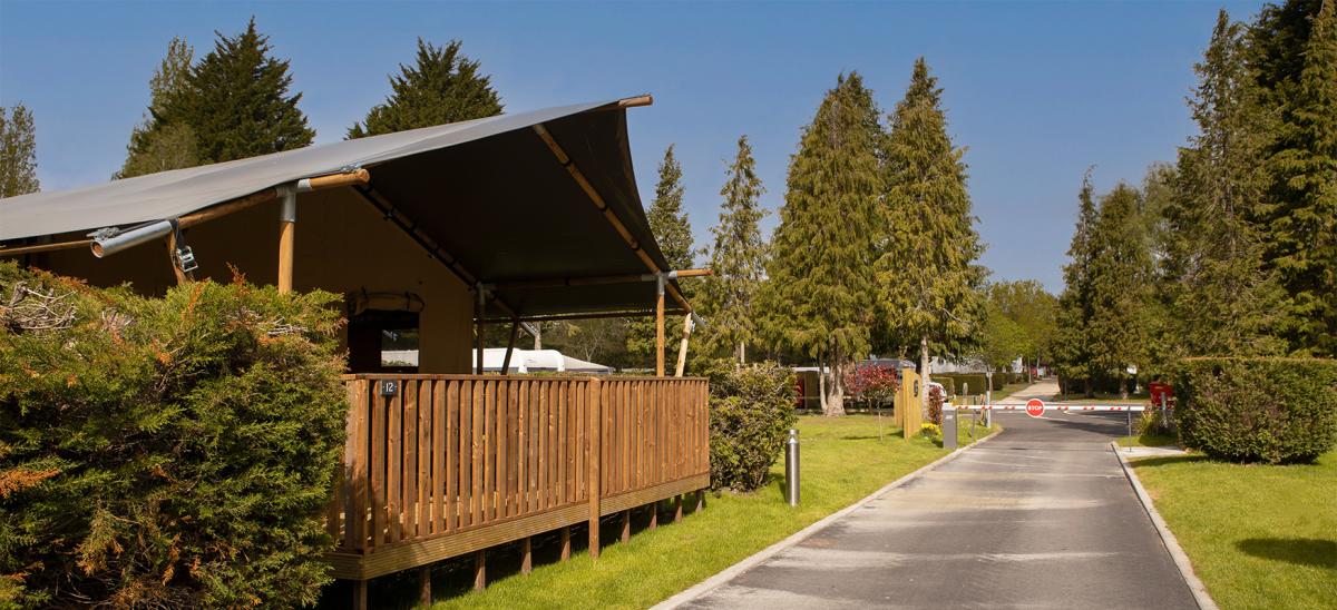 Exterior of one of Parkdean's glamping tents