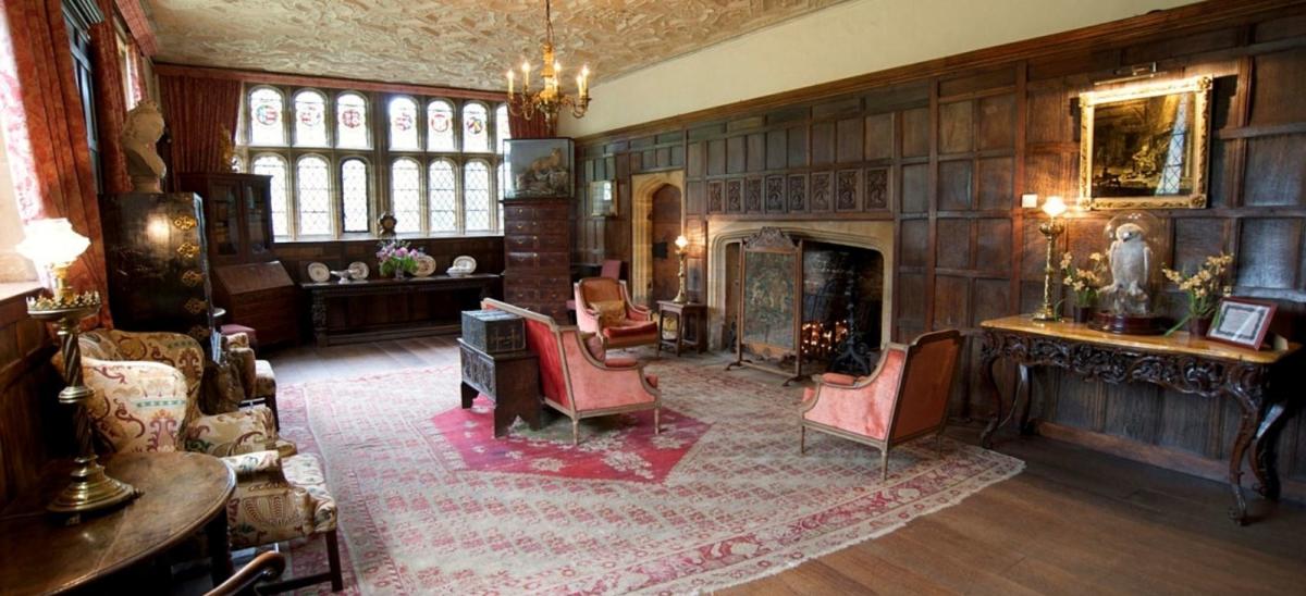 Inside of Athelhampton House in Dorset