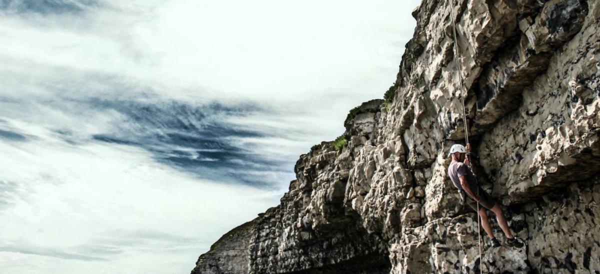 Rock climbing on the Jurassic Coast with Cumulus Outdoors