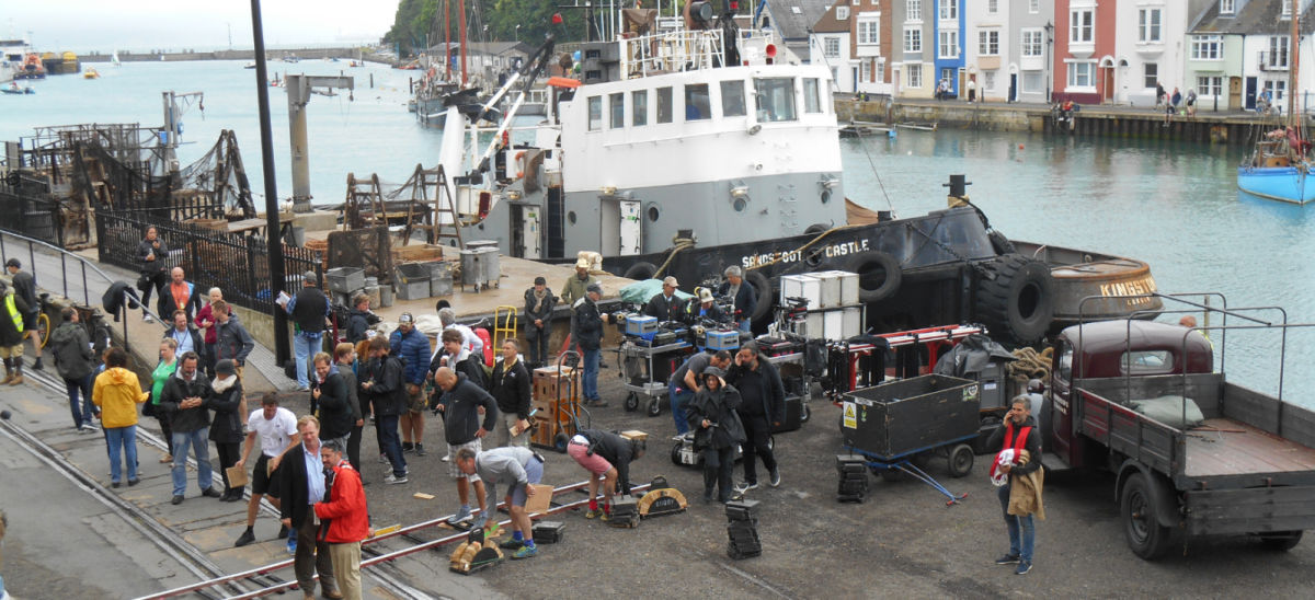 Filming of the 2017 Dunkirk movie at Weymouth in Dorset