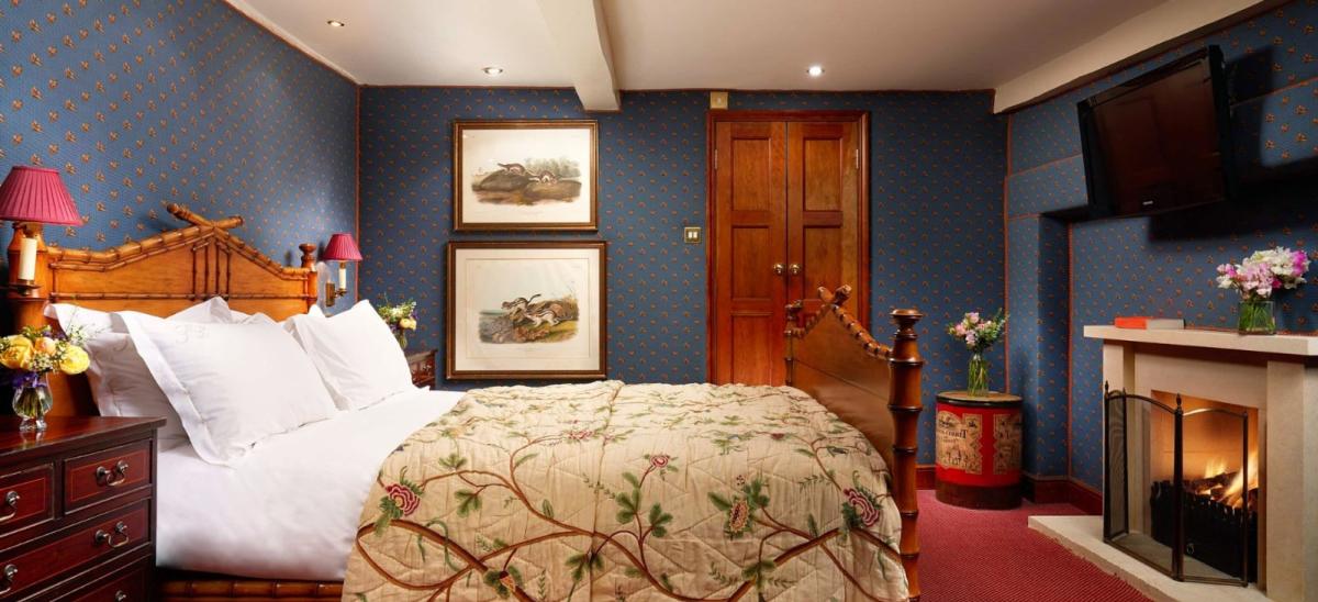 Double bedroom at Summer Lodge Country House Hotel and Spa