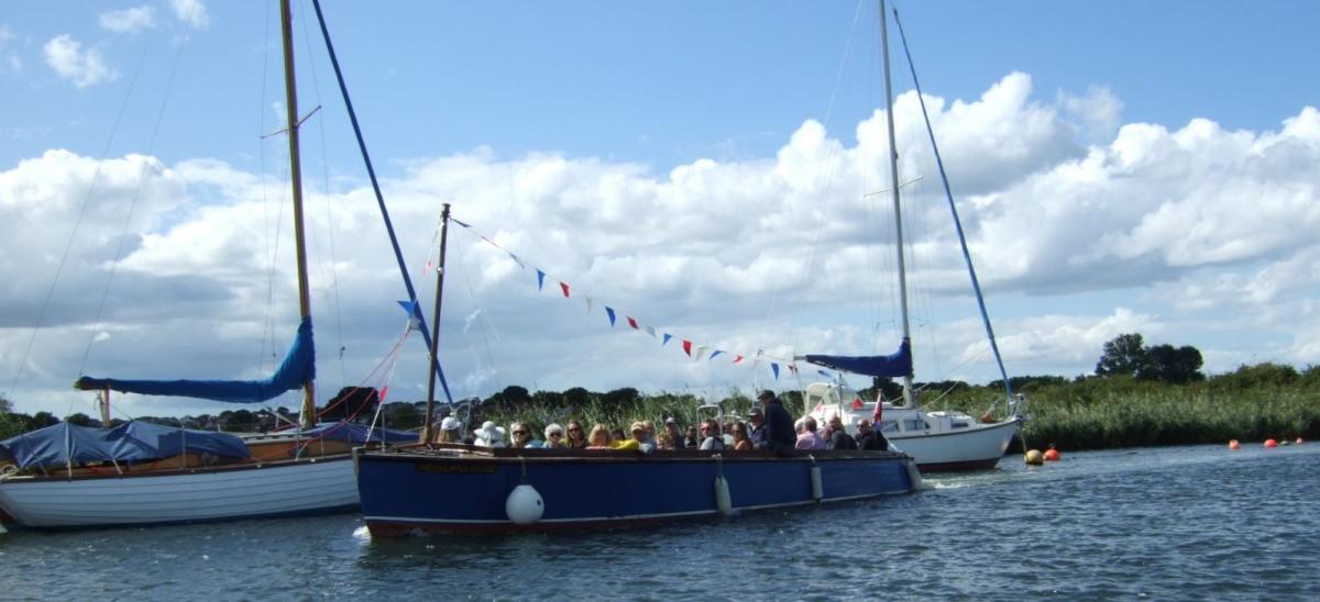 Bournemouth Boating Ferry at Christchurch Harbour, Dorset