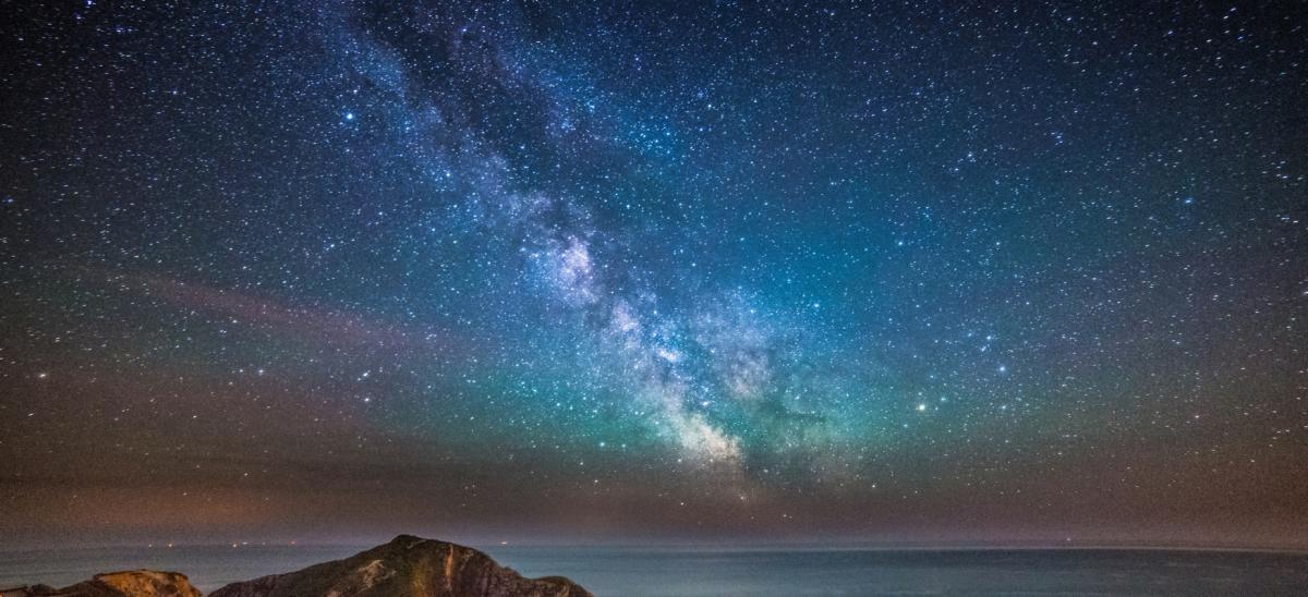 The Milky Way viewed above Dorset's dark skies