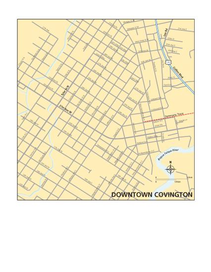Covington Downtown Map
