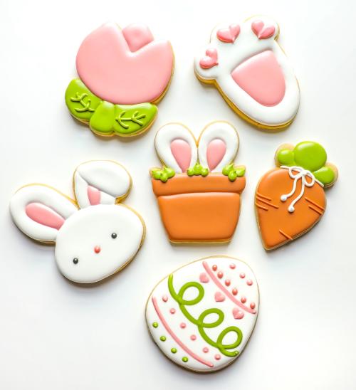 Easter themed sugar cookies