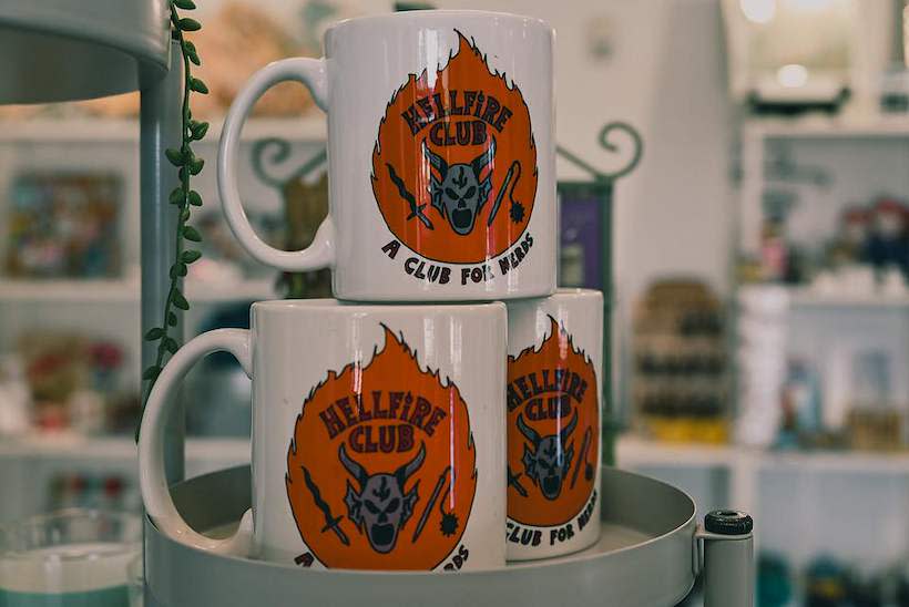 Hellfire Club Mug at Southern Indiana Visitor Center gift shop.