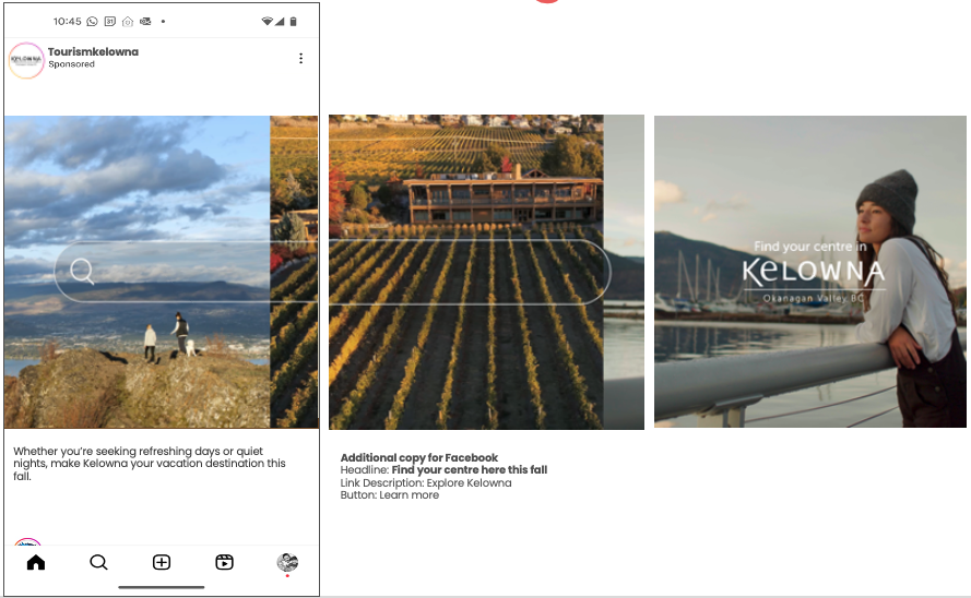 photo of 2024 Tourism Kelowna fall advertising