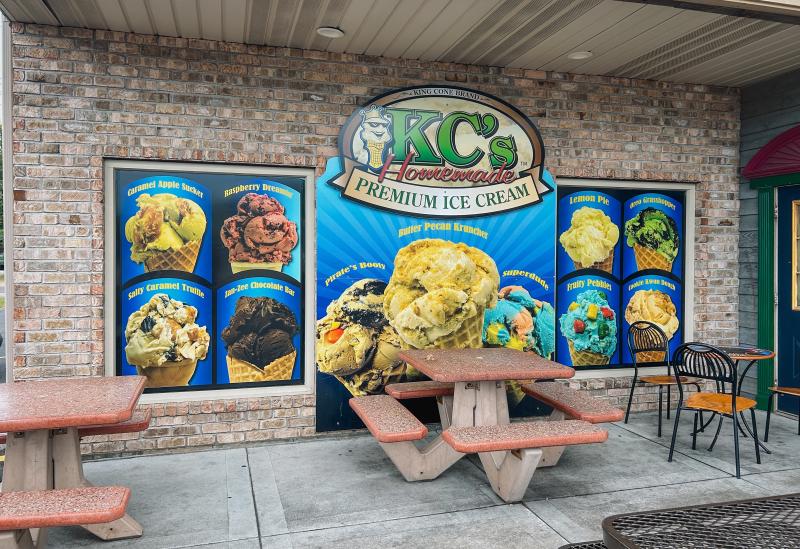 Enjoy a scoop of artisan ice cream at King Cone in Plover.