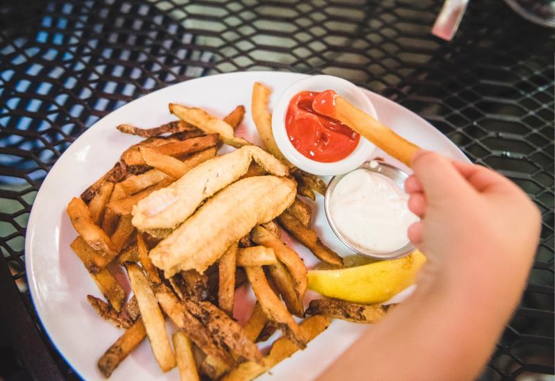 fish and chips Kettle creek inn