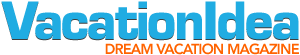 Logo for Vacation Ideas: Dream Vacation Magazine