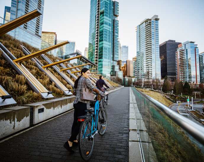 Seawall on bikes