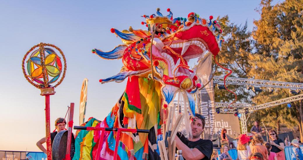 Sammy the Dragon at Shinju Matsuri