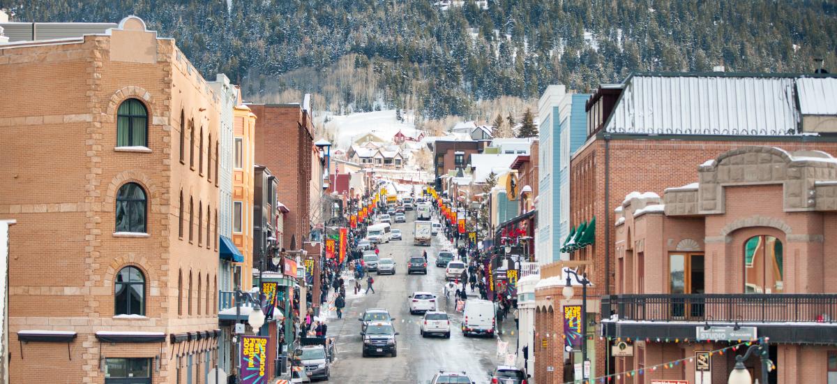 Historic Main Street During the Middle of Winter