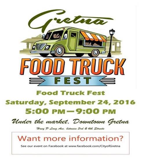 Gretna Food Truck Festival flyer
