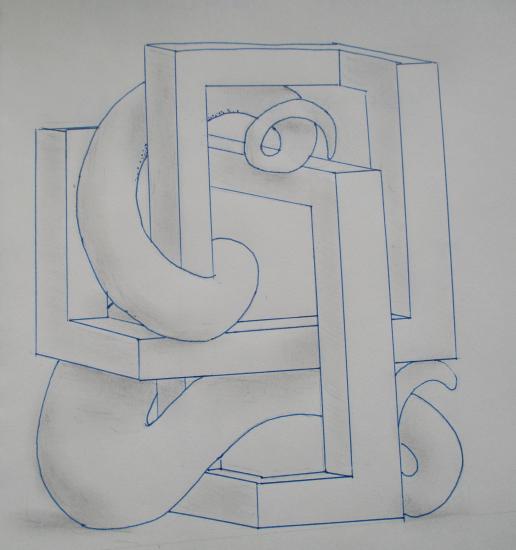 Snow sculpture sketch for team Colorado