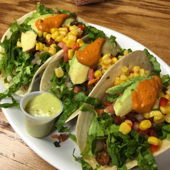 El Arepazo Fish Tacos