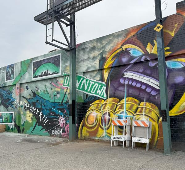 Thanos Mural in Tower District