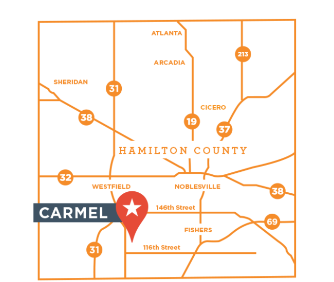 Carmel Indiana Map