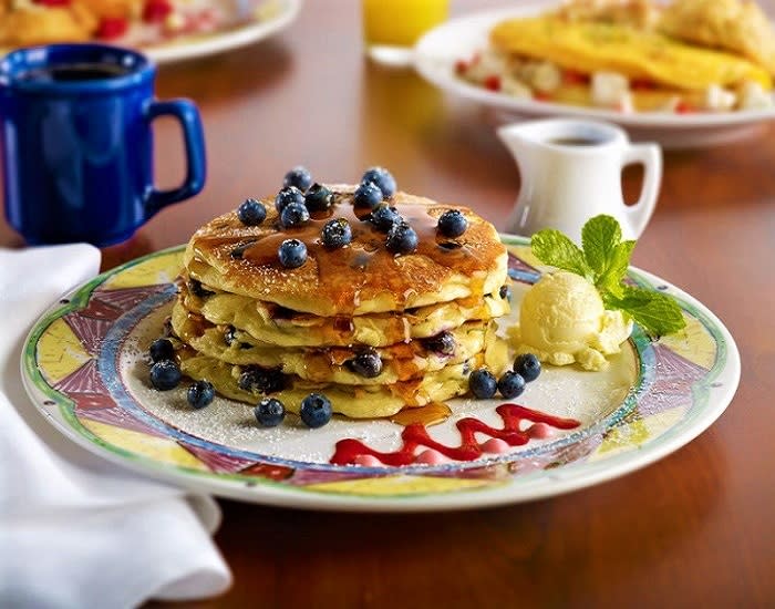 Blueberry pancakes