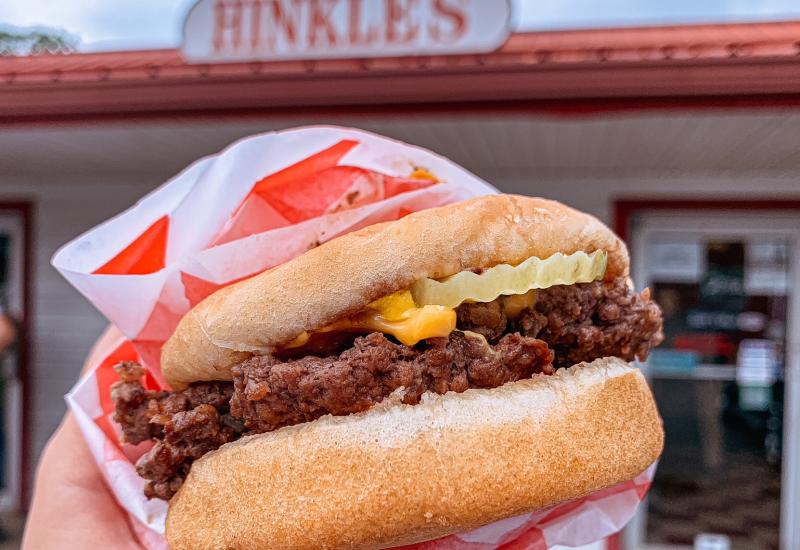 Double Hinkle with cheese from Hinkle's