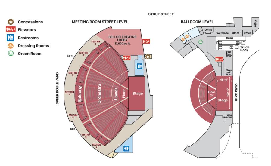 Bellco Theater Floorplan