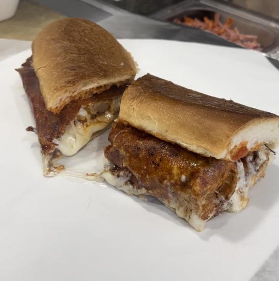 Luigi's meatball sandwich