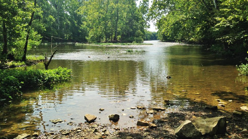River view from Amberleigh Park in Dublin.