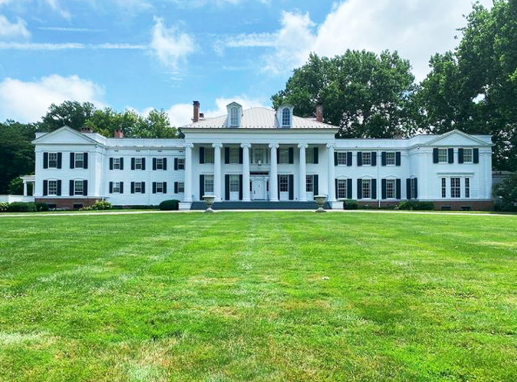 Exterior of Drumthwacket, the governor's mansion, near Princeton, NJ